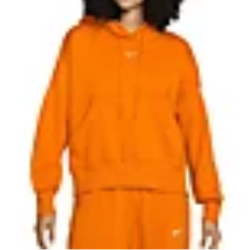 NWT! Nike Sportswear Phoenix Fleece Oversized Pullover Hoodie Magma Orange XL